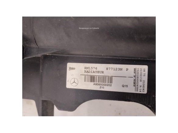 A9065000202 RADIADOR AGUA MERCEDES BENZ SPRINTER 3,5-t Furgón (906)|Desguaces La Cabaña