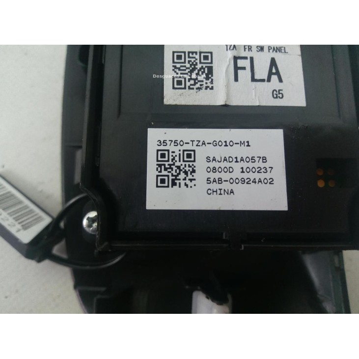 35750 MANDO ELEVALUNAS PUERTA LAT DEL IZQ HONDA JAZZ V (GR_) |Desguaces La Cabaña