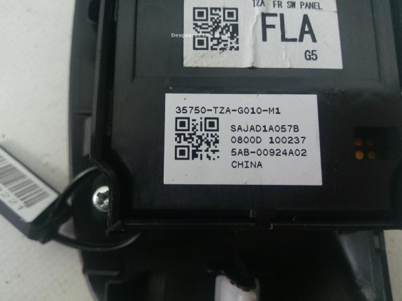 35750 MANDO ELEVALUNAS PUERTA LAT DEL IZQ HONDA JAZZ V (GR_) |Desguaces La Cabaña