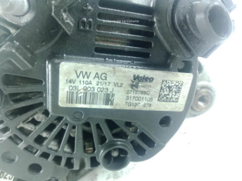 03L903023J ALTERNADOR SEAT LEON (5F1) |Desguaces La Cabaña