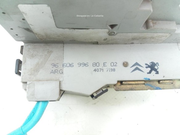 9660699680E CERRADURA PUERTA LAT TRA IZQ CITROEN C6 (TD_) |Desguaces La Cabaña