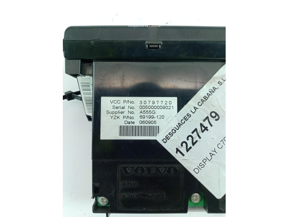 30797720 DISPLAY VOLVO C70 II Descapotable (542) |Desguaces La Cabaña