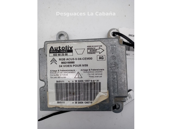 9653190880 CENTRALITA AIRBAG CITROEN BERLINGO / BERLINGO FIRST Furgón (M_) |Desguaces La Cabaña