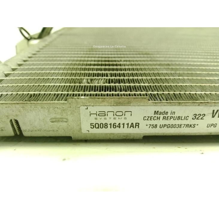 5Q0816411AR RADIADOR AIRE ACONDICIONADO SKODA SUPERB III Ranchera familiar (3V5) |Desguaces La Cabaña