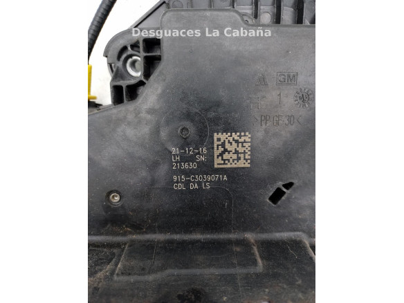 CERRADURA PUERTA LAT DEL IZQ OPEL ASTRA K (B16) |Desguaces La Cabaña
