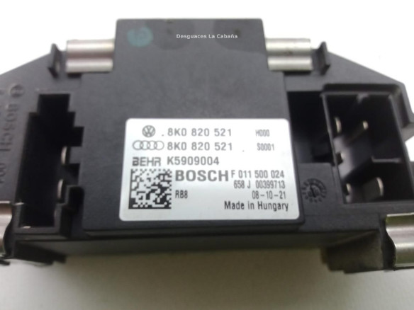8K0820521 RESISTENCIA CALEFACCION AUDI A5 (8T3) |Desguaces La Cabaña