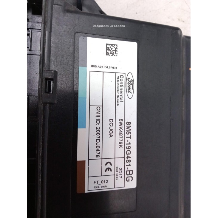 8M5T19G481BG, CENTRALITA MOTOR FORD KUGA I |Desguaces La Cabaña