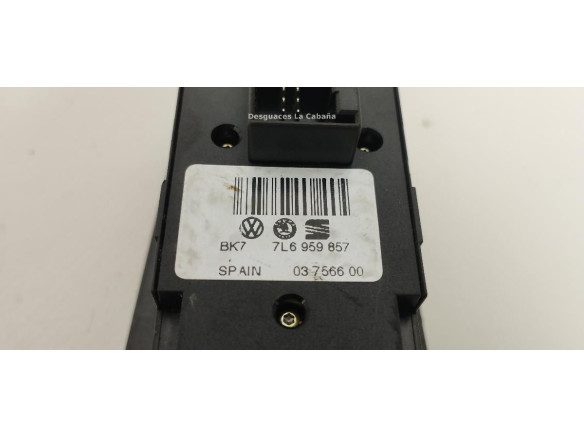 7L6959857 MANDO ELEVALUNAS PUERTA LAT DEL IZQ VW TOUAREG (7LA, 7L6, 7L7) |Desguaces La Cabaña