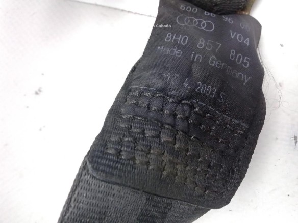 8H0857805 CINTURON TRA DER AUDI A4 Descapotable (8H7, B6, 8HE, B7) |Desguaces La Cabaña