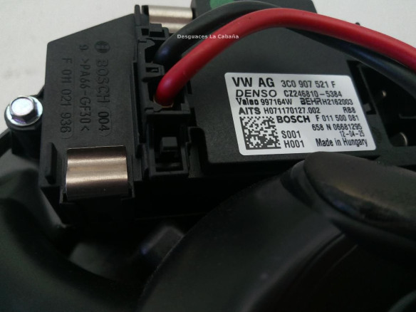 3C0907521F MOTOR CALEFACCION VW GOLF VI (5K1) |Desguaces La Cabaña