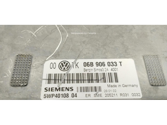 06B906033T CENTRALITA MOTOR VW PASSAT (3B3) |Desguaces La Cabaña