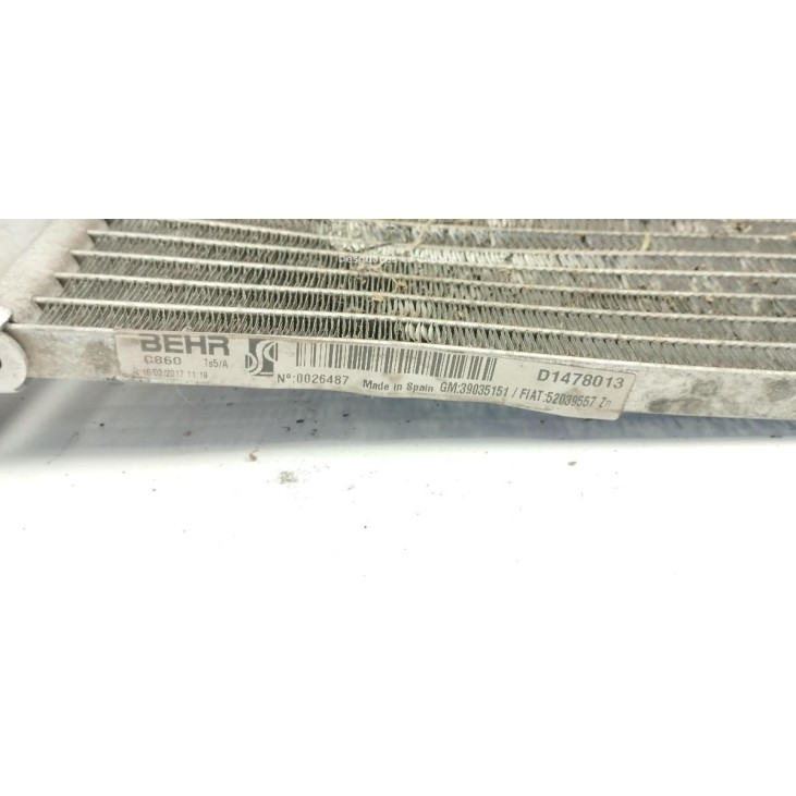 52039557 RADIADOR AIRE ACONDICIONADO PEUGEOT BIPPER (AA_) |Desguaces La Cabaña