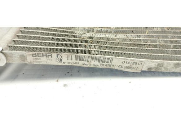 52039557 RADIADOR AIRE ACONDICIONADO PEUGEOT BIPPER (AA_) |Desguaces La Cabaña